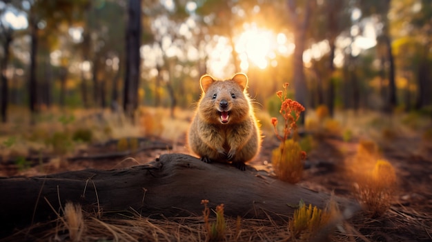 Sicht auf wilde Nagetiere