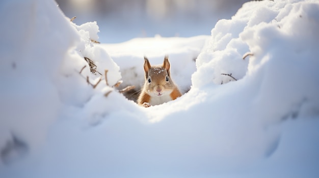 Kostenloses Foto sicht auf wilde nagetiere