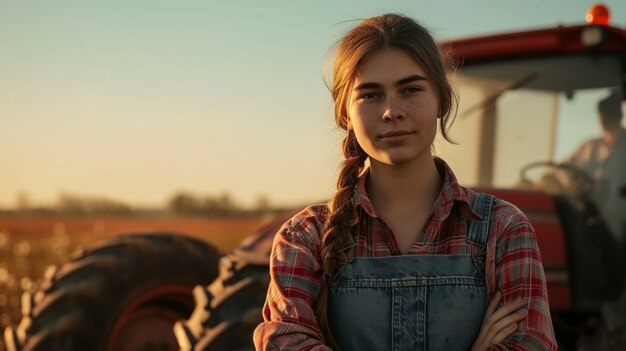 Sicht von Frauen, die im landwirtschaftlichen Sektor arbeiten, um den Arbeitstag für Frauen zu feiern.