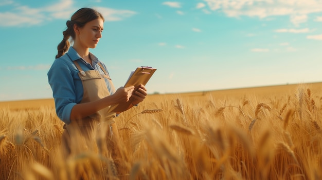 Kostenloses Foto sicht von frauen, die im landwirtschaftlichen sektor arbeiten, um den arbeitstag für frauen zu feiern.