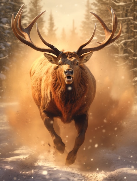Majestaetischer Hirsch Bilder Kostenloser Download auf Freepik