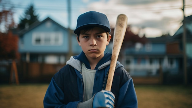 Kostenloses Foto sichtweise eines jungen baseballspielers