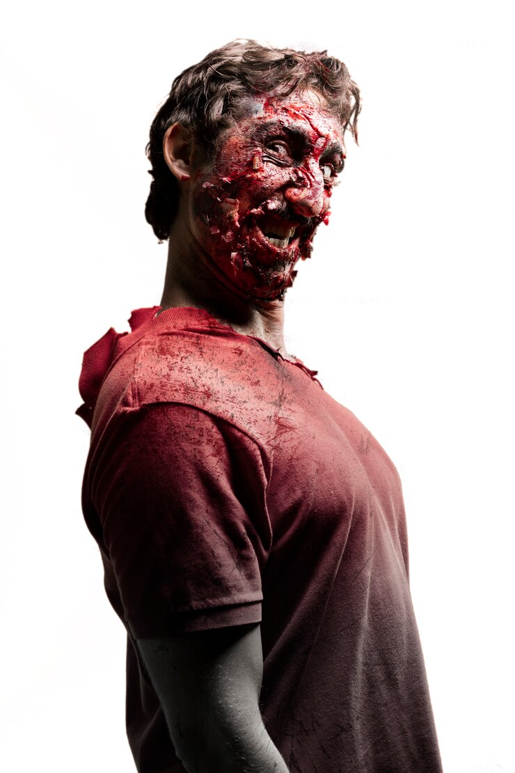 Kostenlose Foto sideways zombie