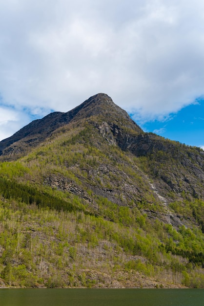 Kostenloses Foto skjolden norwegen 16. mai 2023 berg