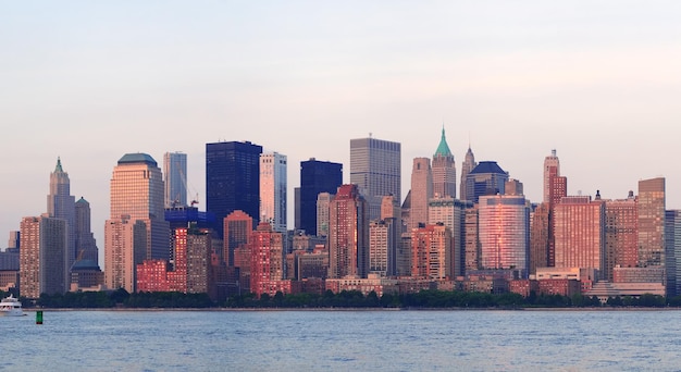 Skyline der Innenstadt von New York City Manhattan