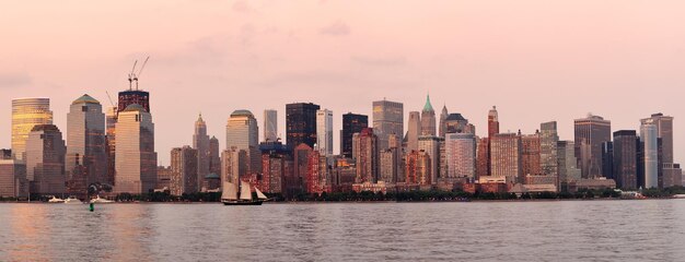 Skyline der Innenstadt von New York City Manhattan