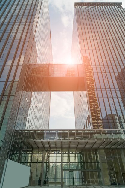 Skyline Geschäft Metall öffentlichen Bewegung Zentrum