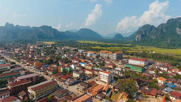 Kostenloses Foto skyline hohe zustand aerial grenzstein