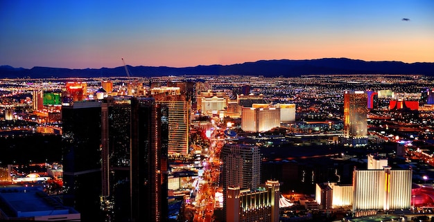 Skyline-panorama von las vegas