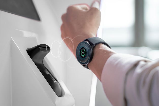 Smart Watch kontaktloses und bargeldloses Bezahlen