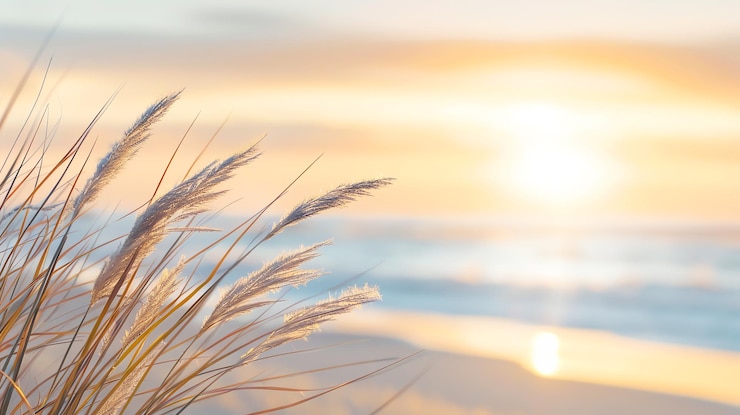 Kostenlose Foto sonnenuntergang am strand ki-generiert