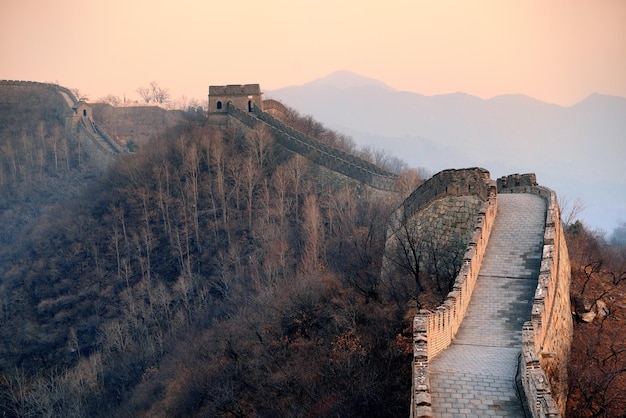 Sonnenuntergang an der großen mauer