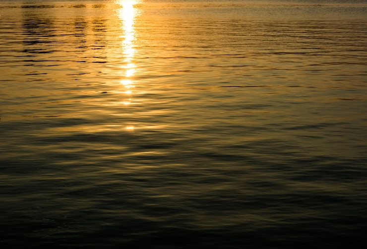 Kostenlose Foto sonnenuntergang wasser textur
