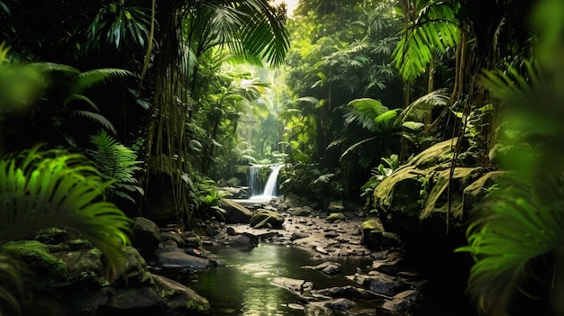 Kostenloses Foto sonnige tropische landschaft