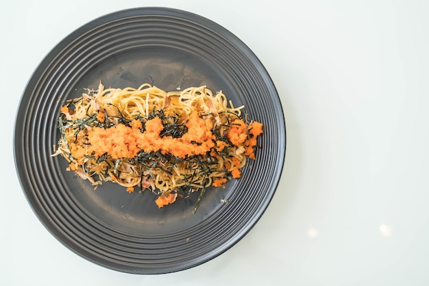 Spaghetti Japannese Wurst mit tobiko