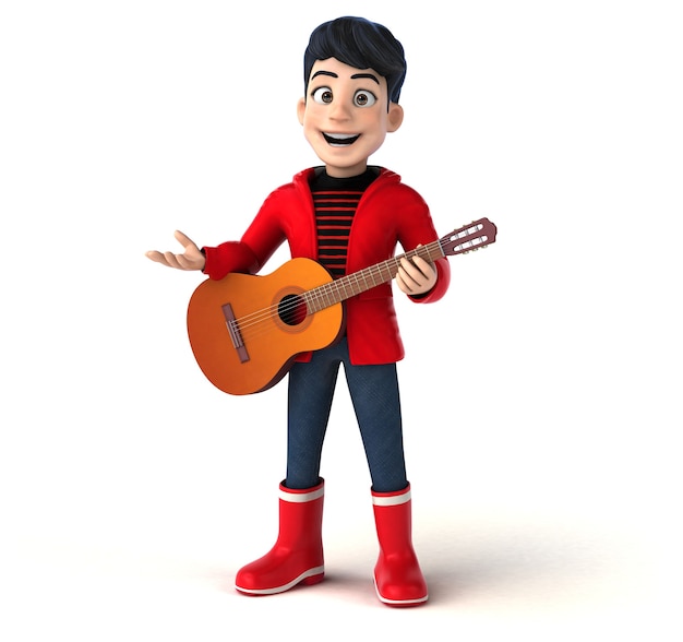 Spaß 3D Cartoon Teenager