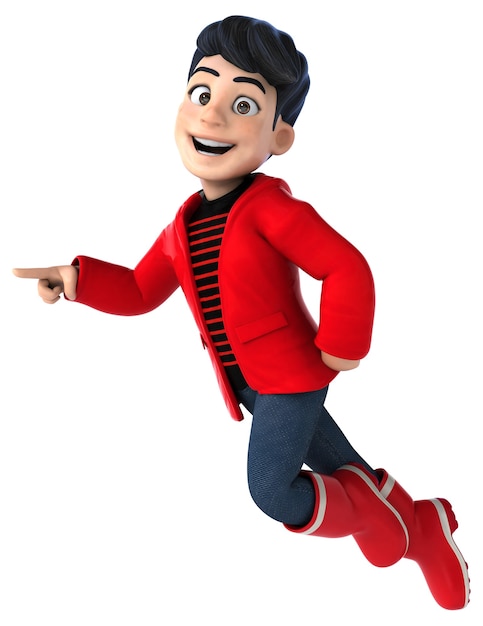 Spaß 3D Cartoon Teenager