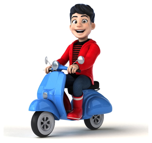 Spaß 3D Cartoon Teenager