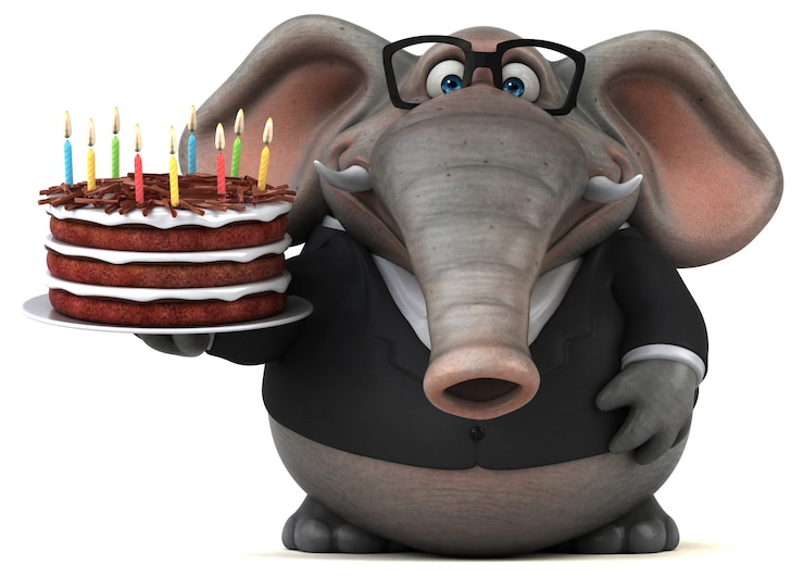 Kostenlose Foto spaß elefant 3d-illustration
