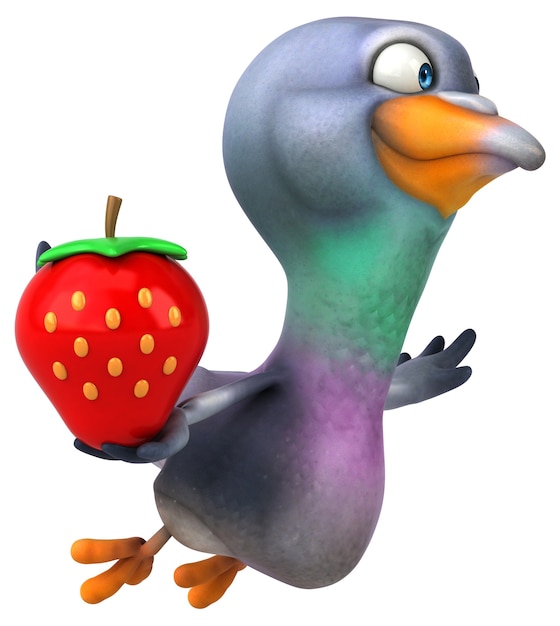 Spaß Taube 3D Illustration