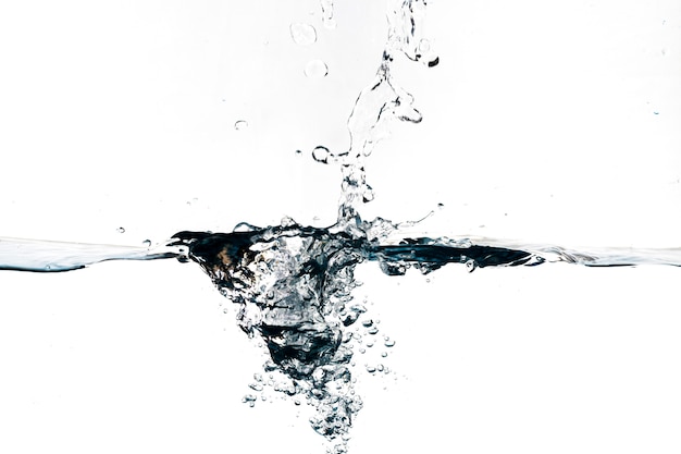 Splash von sauberem Wasser