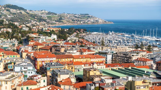 Stadtbild von Sanremo Italien