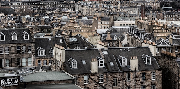 Kostenloses Foto stadtbildansicht von edinburgh, schottland