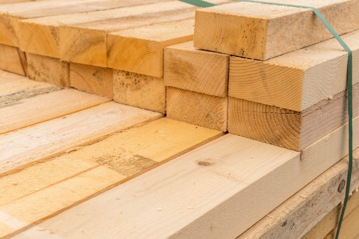 Kostenlose Foto stapel von holzbrettern