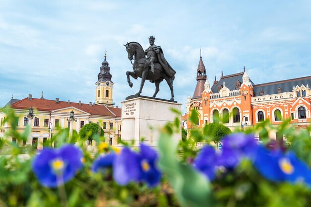 Statue von König Ferdinand I. in Oradea, Rumänien