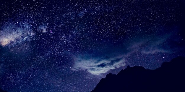 Sterne Dunkler Himmel Schön Atemberaubend