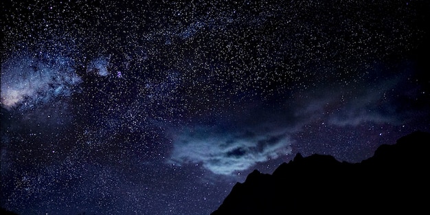 Sterne Dunkler Himmel Schön Atemberaubend