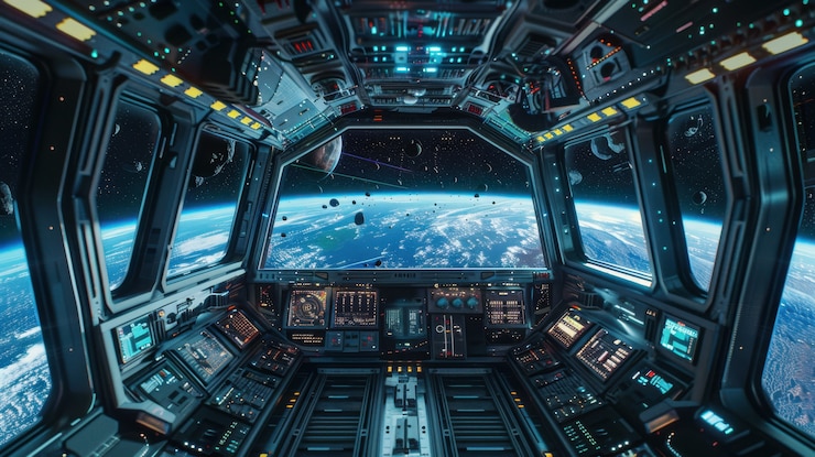 Kostenlose Foto steuertabelle eines raumfahrzeugs