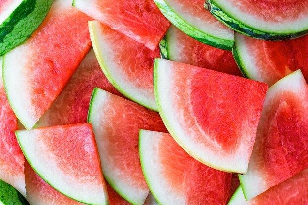 Ästhetisch geschnittene Wassermelonenfrucht