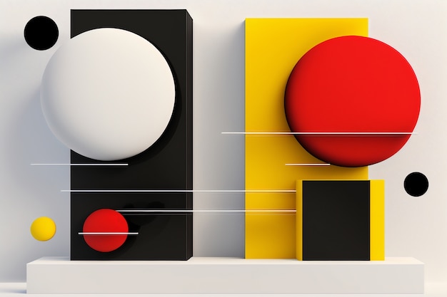 Ästhetische Tapete aus abstrakten geometrischen Formen