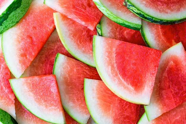 Ästhetischer Schnitt Wassermelonenfruchthintergrund