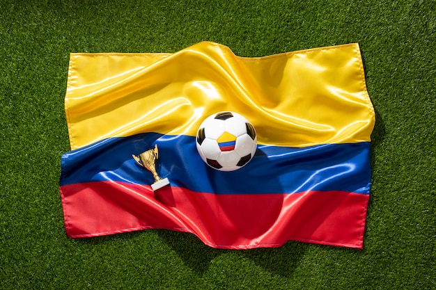 Stillleben der kolumbianischen Fußballnationalmannschaft