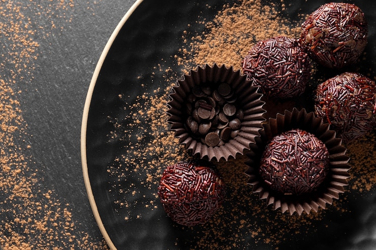 Kostenlose Foto stillleben einer tasse brasilianisches acai-dessert