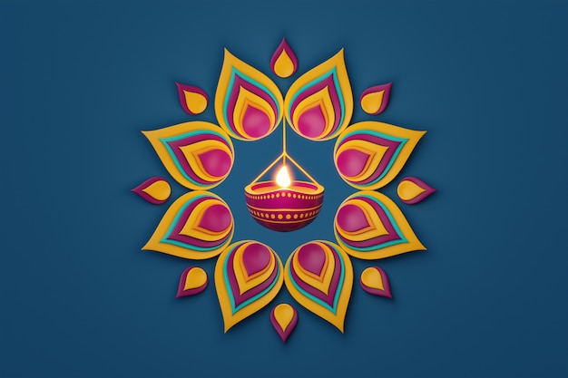 Stillleben für Diwali-Arrangement