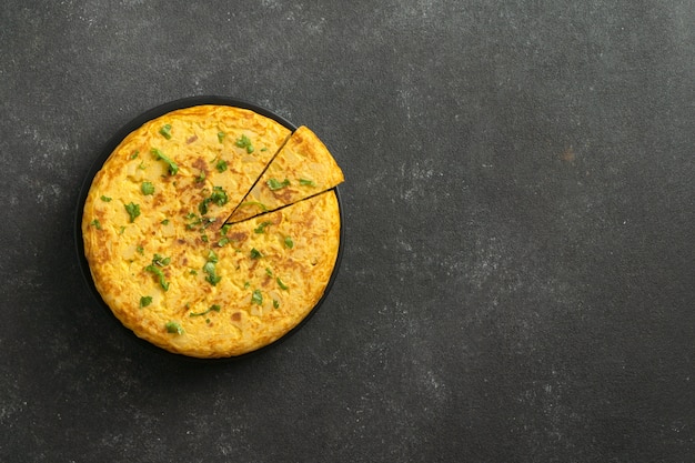 Stillleben mit Kartoffel-Spanisch-Tortilla