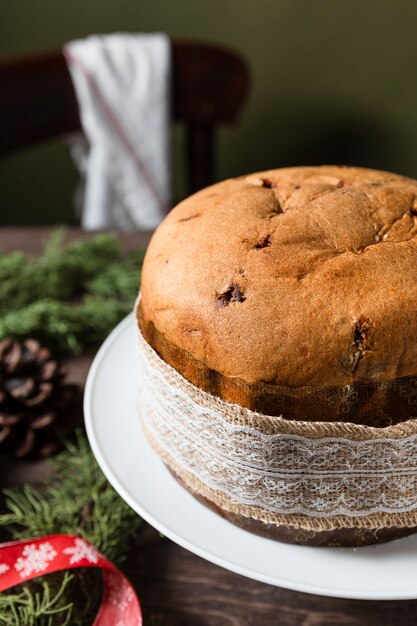 Stillleben-Sortiment köstlicher Panettone