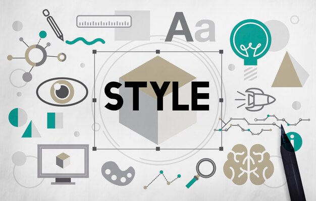 Stilvolles Design-Kreativkonzept