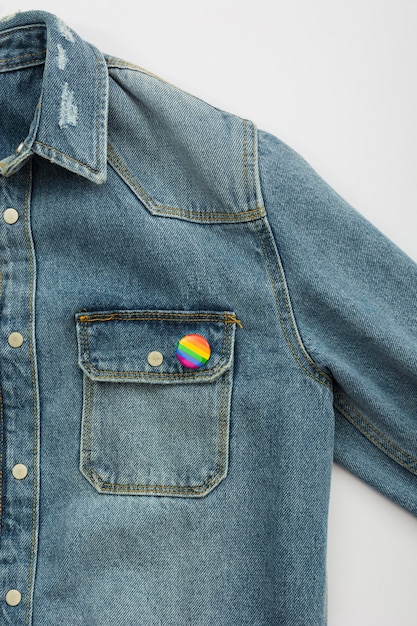 Stolz lgbt Gesellschaft Tag Jacke Knopf