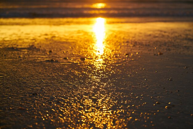 Strand bei Sonnenuntergang