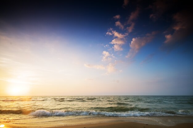 Strand bei Sonnenuntergang