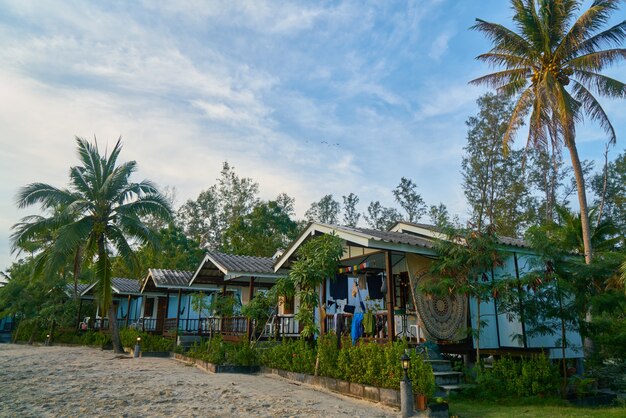 Strand blauen Himmel Urlaub Morgen Landschaft