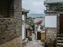 Kostenloses Foto straße im dorf bukchon hanok, seoul