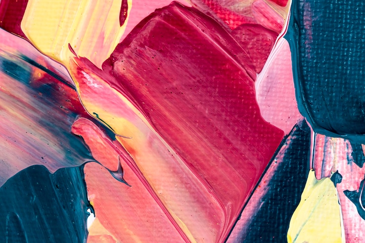 Kostenlose Foto strukturierter hintergrund der acrylfarbe in der kreativen kunst der rosa abstrakten art