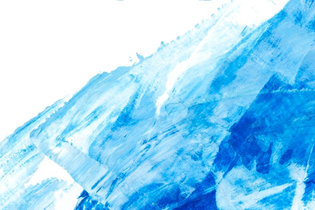 Strukturierter Hintergrund mit blauem und weißem Pinselstrich