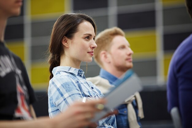 Studenten bei der Ausbildung