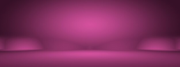 Studio-Hintergrund Konzept abstrakter, leerer, heller Farbverlauf lila Studio-Raum-Hintergrund für Produkt